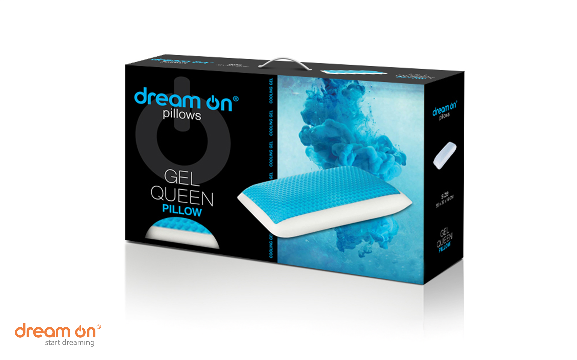 Pillow 59/39 Gel Queen, white  5